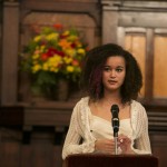 Corrinne Smith-Winterscheidt , A18, recites a quotation and reflection from Dr. Martin Luther King Jr. at the University Chaplain's office Dr. Martin Luther King Jr. Day Community Celebration at Goddard Chapel on Jan. 22, 2015. Corrinne Smith-Winterscheidt , A18, recites a quotation and reflection from Dr. Martin Luther King Jr. at the University Chaplain's office Dr. Martin Luther King Jr. Day Community Celebration at Goddard Chapel on Jan. 22, 2015.