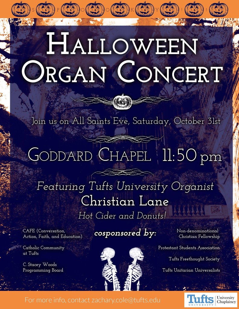 2015 Halloween Organ Concert Poster