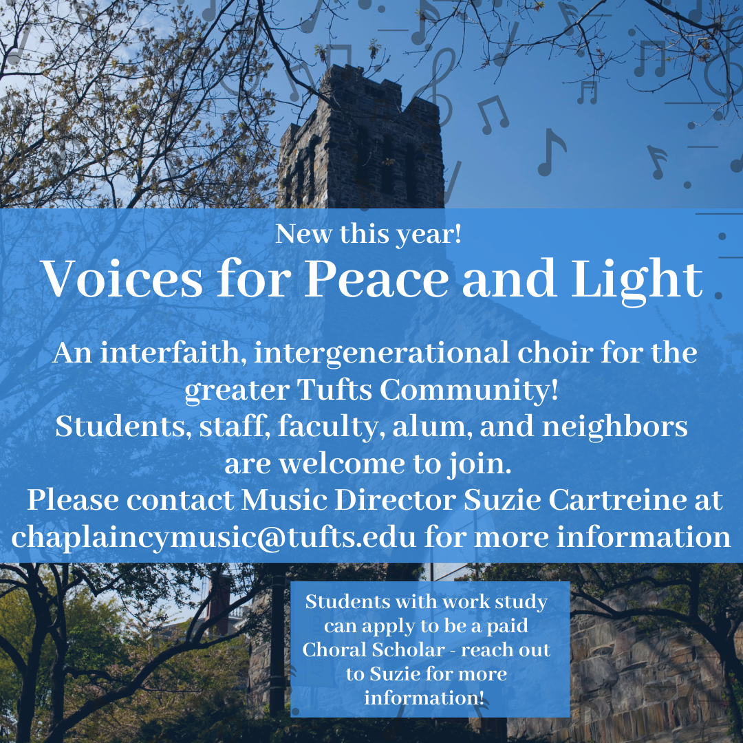 Voices for Peace and Light Tufts University Chaplaincy