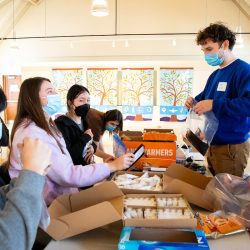 Students Packing Boxes