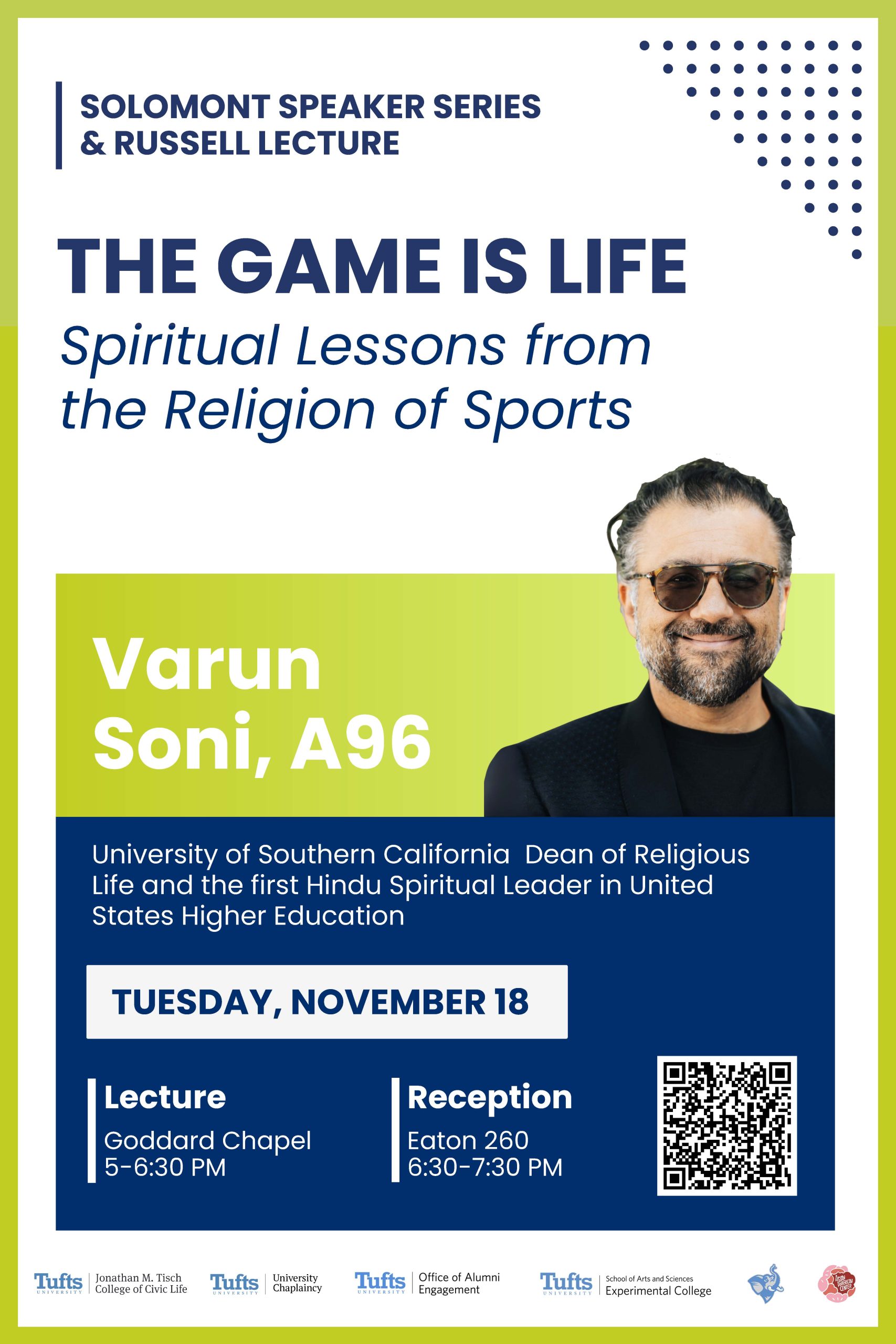 The Game Is Life, Russell Lecture with Varun Soni