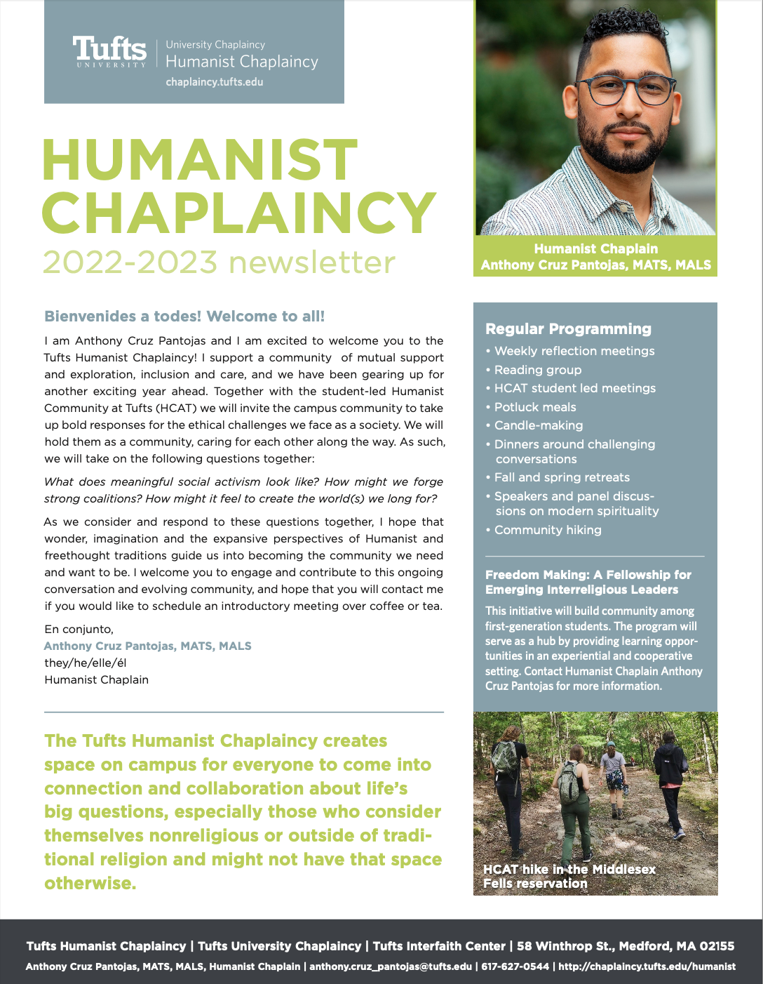 Humanist Newsletter 2022-2023