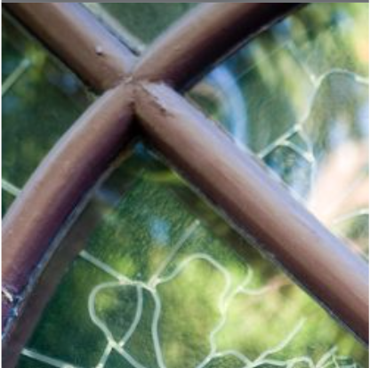 Close up of Goddard Chapel window